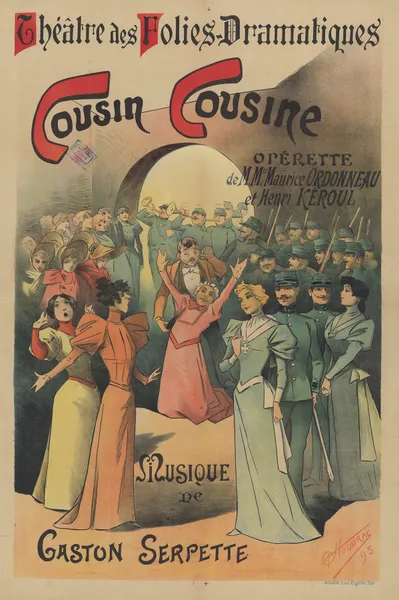 Théâtre des Folies Dramatiques. Cousin, cousine av Alfred Choubrac