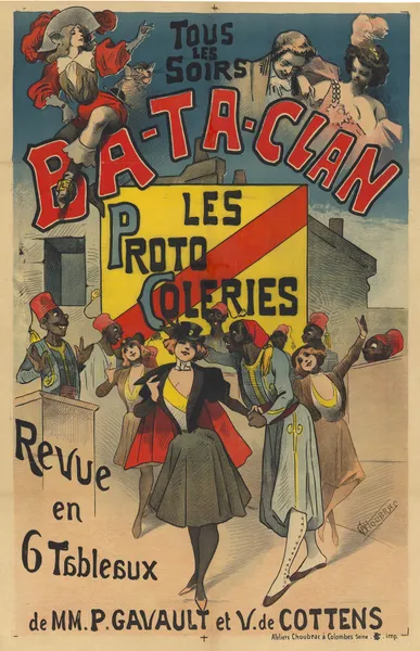 Tous les soirs Ba-Ta-Clan, les Protocoleries, revue en 6 tableaux de MM. P. Gavault et V. de Cotens av Alfred Choubrac