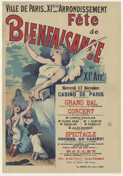 Ville de Paris XIe arrondissement. Fête de bienfaisance du XIe Arrondissement av Alfred Choubrac