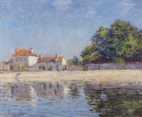 Bords du Loing, Saint-Mammes (The River Loing at Saint-Mammes) av Alfred Sisley