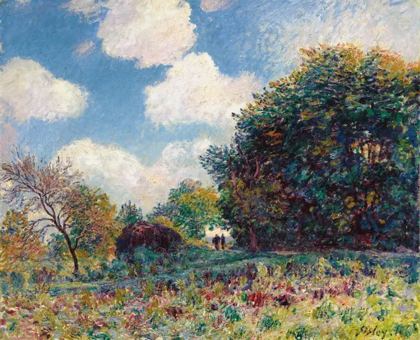 Chemin À L’entrée D’un Bois av Alfred Sisley