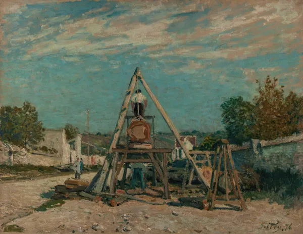 Les scieurs de long av Alfred Sisley