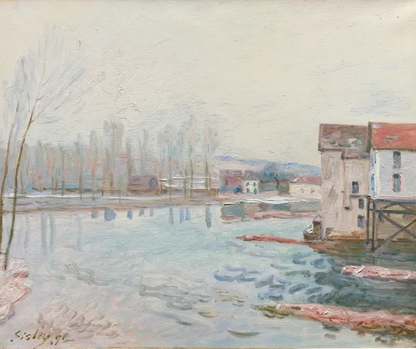 L’hiver À Moret av Alfred Sisley
