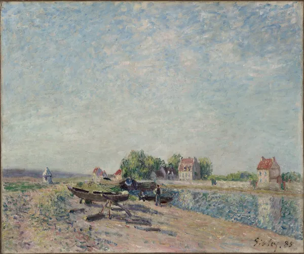 Saint-Mammès, Loing Canal av Alfred Sisley