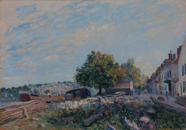 Saint Mammès-Morning av Alfred Sisley