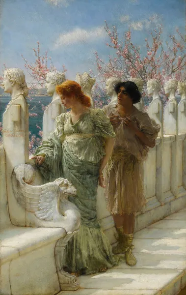 Past And Present Generations av Lawrence Alma-Tadema