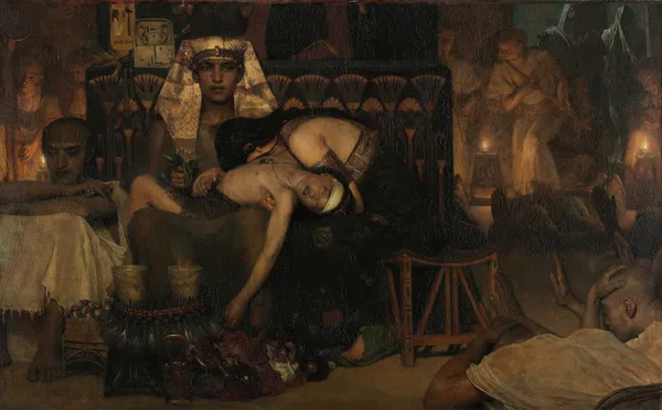 The Death of the Pharaoh’s Firstborn Son av Lawrence Alma-Tadema