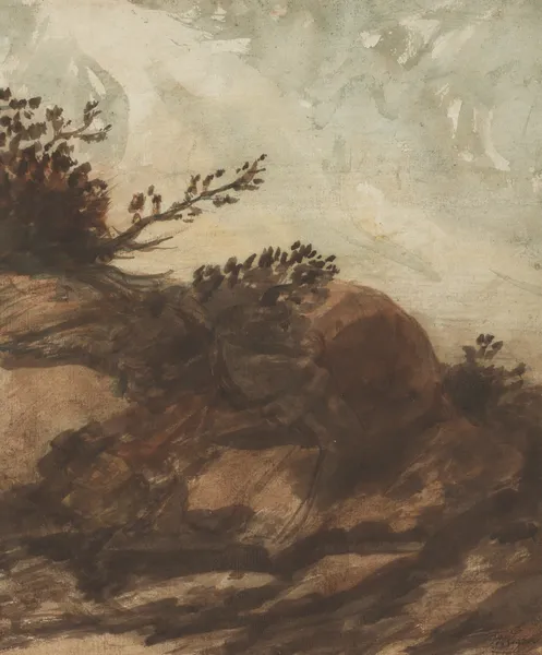 Sunset Over the Hill av Alphonse Legros