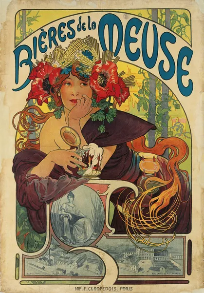Bières De La Meuse av Alphonse Mucha