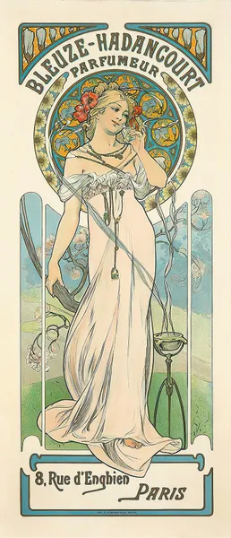 Bleuze-Hadancourt Parfumeur av Alphonse Mucha