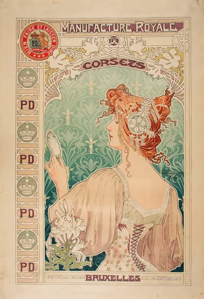Manufacture Royale De Corsets av Alphonse Mucha