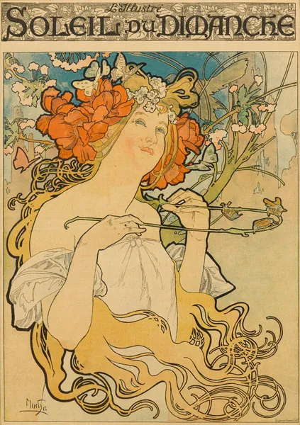 Soleil du Dimanche av Alphonse Mucha