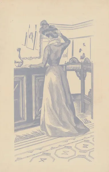 Anna ; Jeune femme se recoiffant (Mlle Marcolesco, belle-sœur de l’artiste) av Amédée Joyau