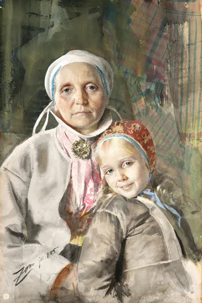 Mona and Karin av Anders Zorn