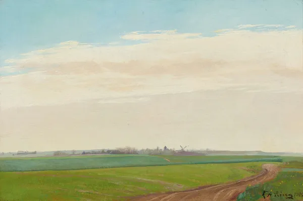 Sommerlandskab, Baldersbrønde (Summer Landscape, Baldersbronde) av Laurits Andersen Ring