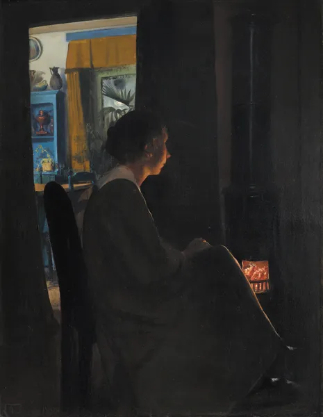Twilight. The Artist’s Wife av Laurits Andersen Ring