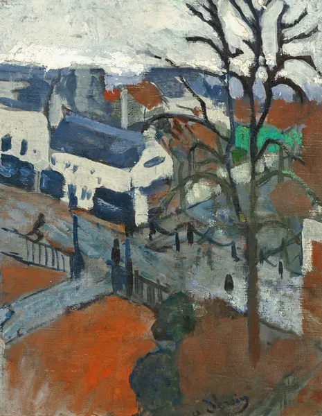 Chatou sous la pluie av André Derain