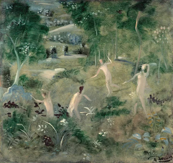 Ebats de nymphes en forêt av André Derain