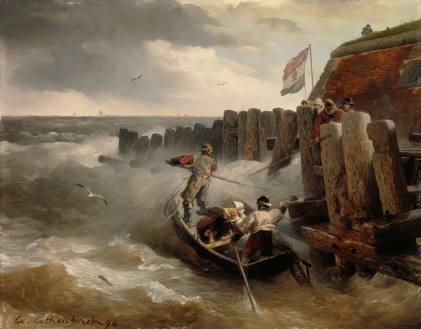 Seascape av Andreas Achenbach
