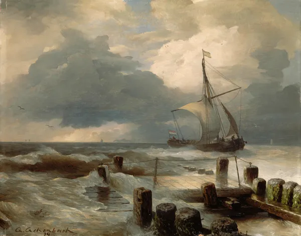 Seascape II av Andreas Achenbach