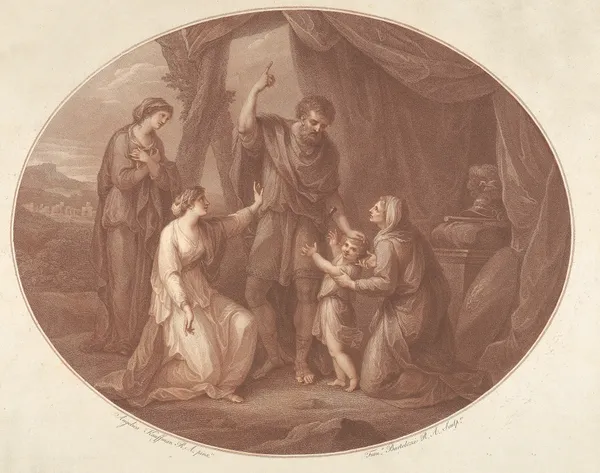 Coriolanus, Act 5, Scene III av Angelica Kauffmann
