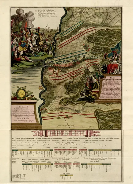 Plan de la glorieuse bataille donnee…villages de Plintheim, Oberklaw et Lutzigen av Anna Beek