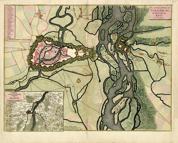 Plan de la ville de Strasbourg et du fort de Kell av Anna Beek