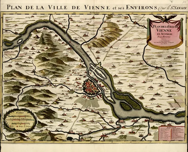 Plan de la ville de Vienne en Austriche et ses environs av Anna Beek