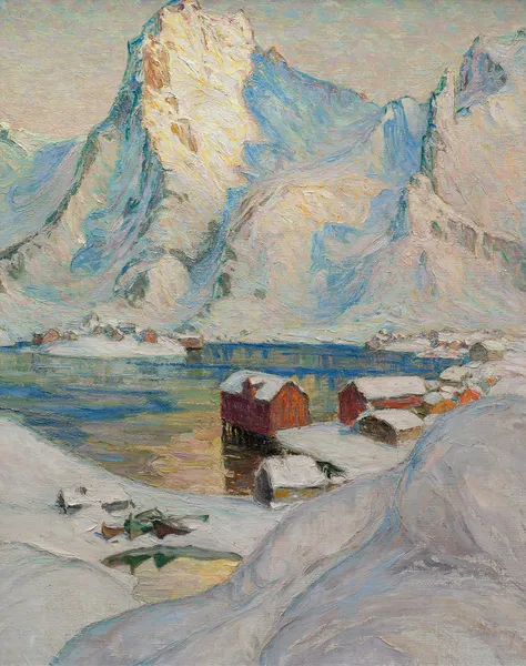 An Arctic Spring Day. Study from North Norway av Anna Boberg