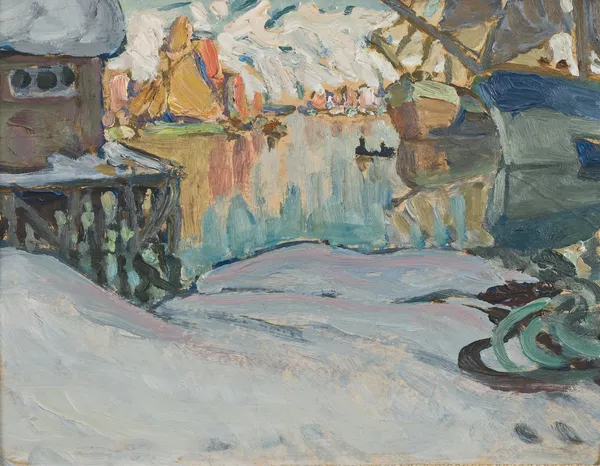 From Svolvaer Harbour. Study from Lofoten av Anna Boberg