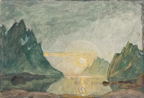 Midnight Sun. Study from North Norway av Anna Boberg