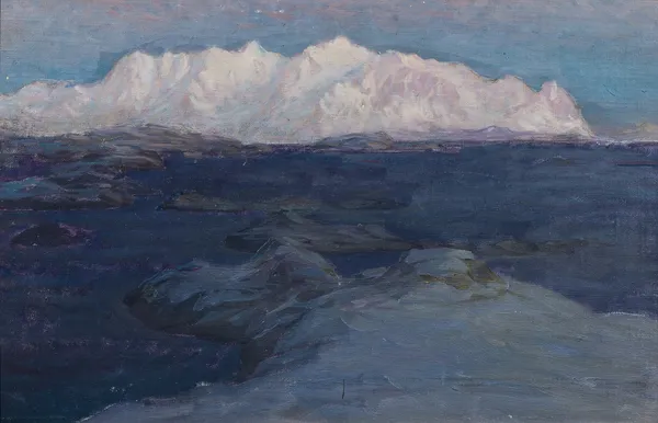 Night over Store Molla. Study from Lofoten av Anna Boberg