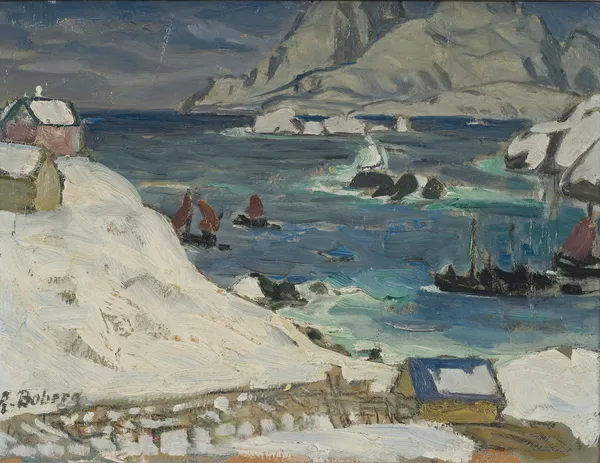Running before the Storm. Study from North Norway av Anna Boberg