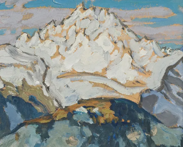 The White Mountain Top. Study from Switzerland av Anna Boberg