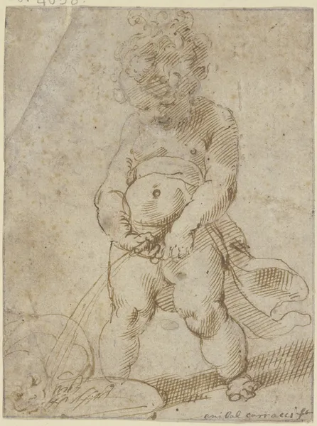 Pissing boy av Annibale Carracci