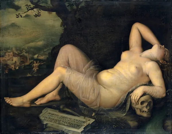 Sleep, an Image of Death av Annibale Carracci