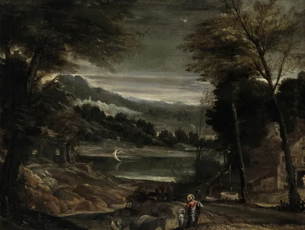 The Return from the Flight into Egypt av Annibale Carracci