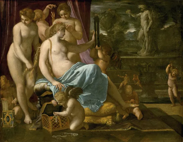 Venus Adorned By The Graces av Annibale Carracci