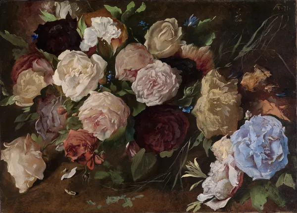 Blumenstudie av Anselm Feuerbach