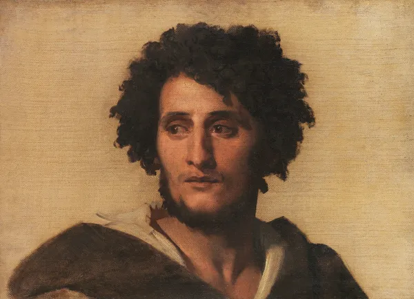 Studienkopf eines Römers av Anselm Feuerbach