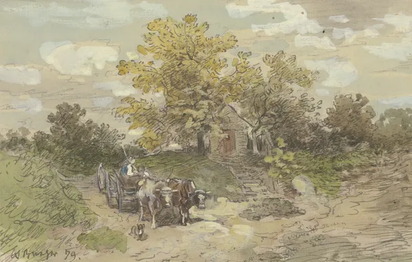 Yoke of oxen av Anton Burger