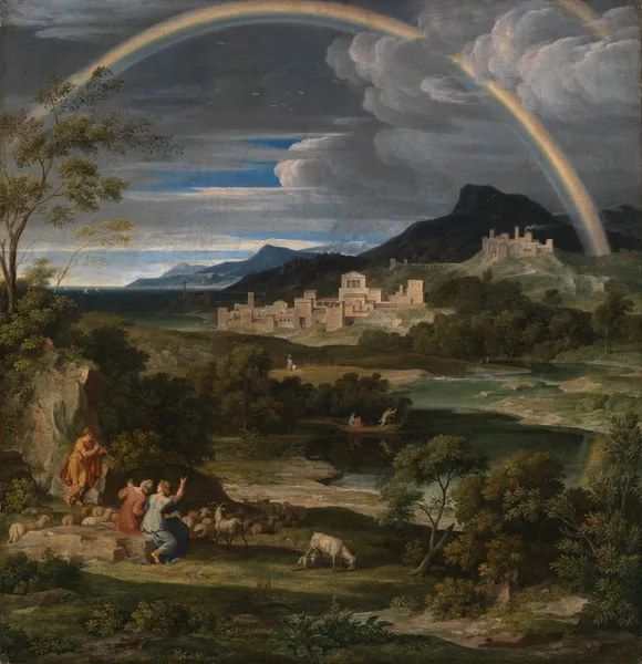 Heroische Landschaft mit Regenbogen av Joseph Anton Koch