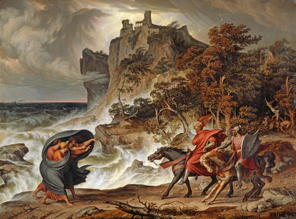 Macbeth and the Witches av Joseph Anton Koch