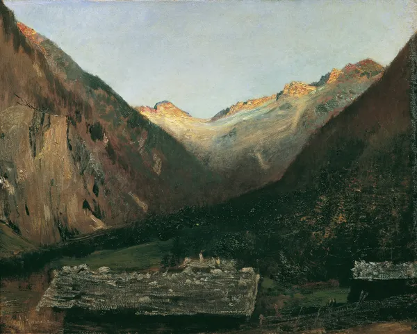 Abend in der Prossau bei Gastein av Anton Romako