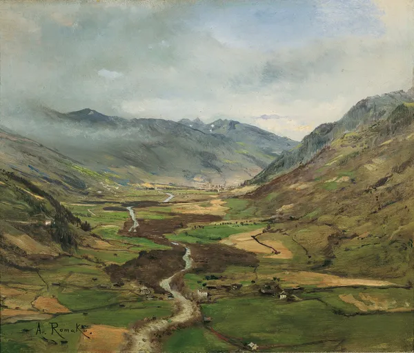 Das Gasteinertal II av Anton Romako