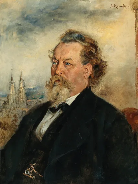Porträt Bücher Wilhelm av Anton Romako