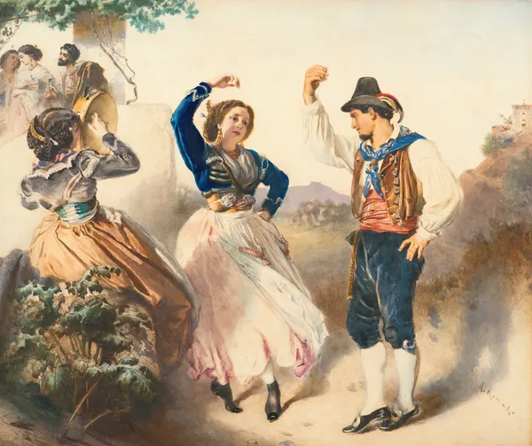 Tarantella av Anton Romako