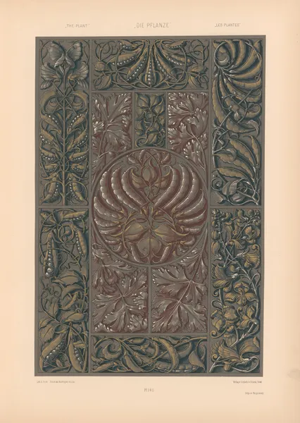 Die Pflanze in Kunst und Gewerbe (The Plant in Art and Industry) Pl.118 av Anton Seder