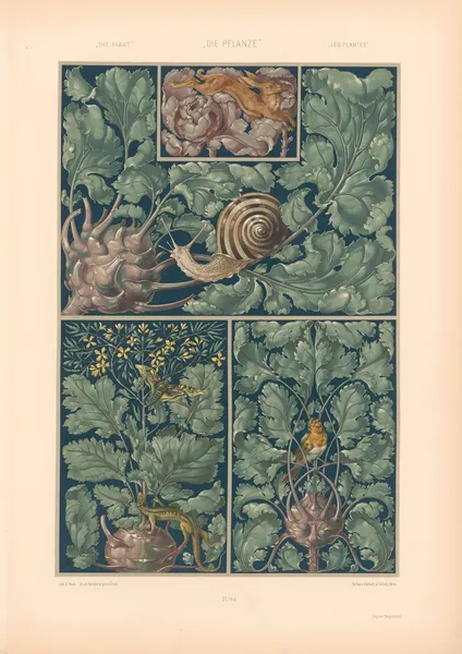 Die Pflanze in Kunst und Gewerbe (The Plant in Art and Industry) Pl.122 av Anton Seder