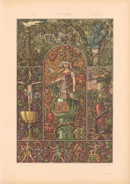Die Pflanze in Kunst und Gewerbe (The Plant in Art and Industry) Pl.147 av Anton Seder